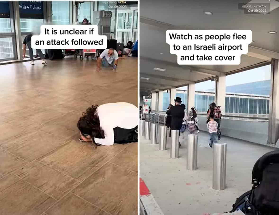 فيديو يزعم هروب إسرائيليين من هجوم إيراني ردا على غارة القنصلية.. ما قصته؟ هروب إسرائيليين