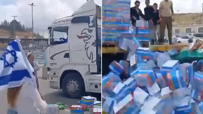 اعتراض شاحنات المساعدات الأردنية