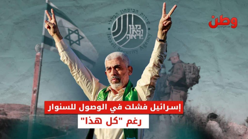 إسرائيل تفشل في اغتيال يحيى السنوار رغم جهود استخباراتية مكثفة لملاحقته إسرائيل فشلت في الوصول للسنوار