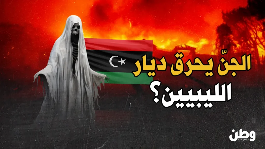 الجن يحرق ديار الليبيين