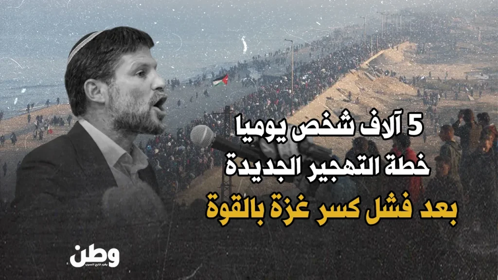 خطة إسرائيل لتهجير الغزيين